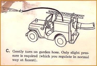 1964 Model 425 Jeep Pumper Instruction Sheet Page 3