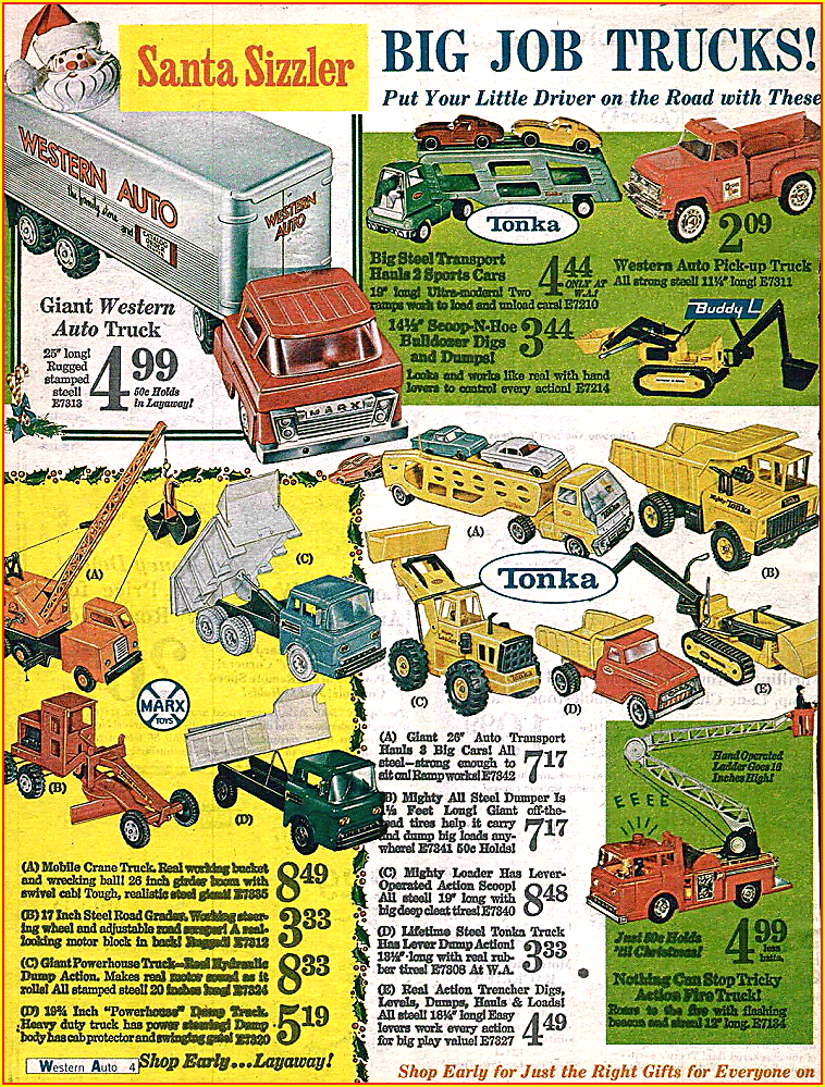 1965 Western Auto Christmas Gifts Catalog Ad