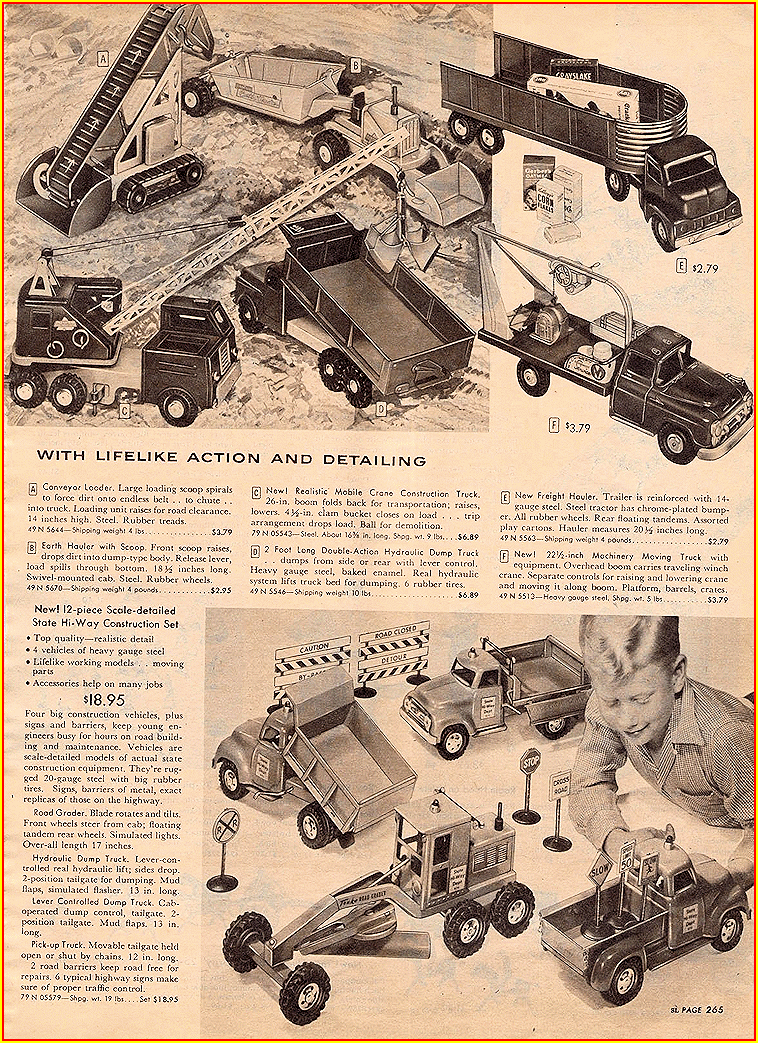 1956 Sears Christmas Catalog Tonka Ad