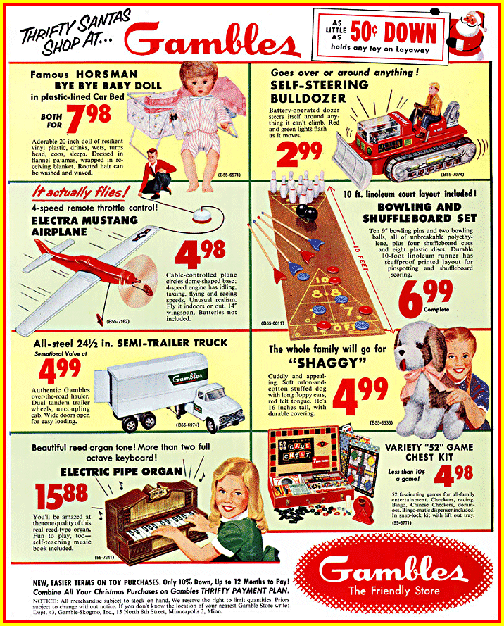 1958-59 Gambles Store Ad
