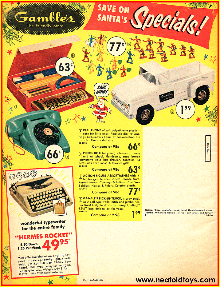 1960 Gambles Christmas Catalog Ad