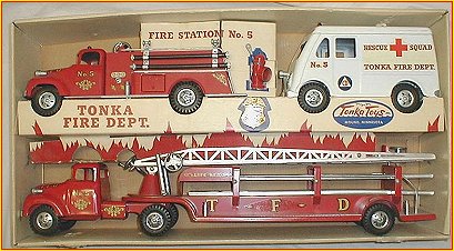 1956 Model 900-6 Tonka Fire Department Set