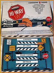 1957 Model AC300 Hi-Way Sign Set