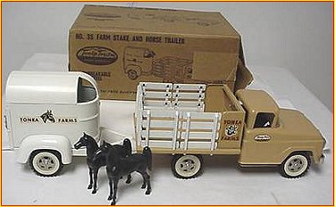 1959 Model 35 Farm Stake and Horse Trailer