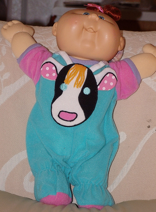 Cabbage Patch Kid - Blue Jumpsuit - Toddler Size - #022